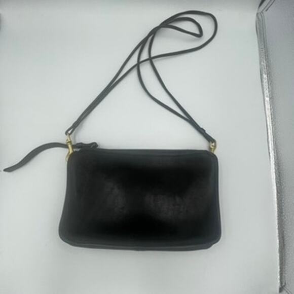 Vintage Coach Bonnie Cashin Era Convertible Black Crossbody Wristlet Bag Purse - Picture 1 of 8